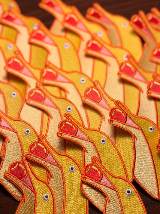 3" Banana Dolphin Embroidered Patch