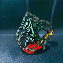 Load image into Gallery viewer, Rock N' Roll Spider Enamel Pin
