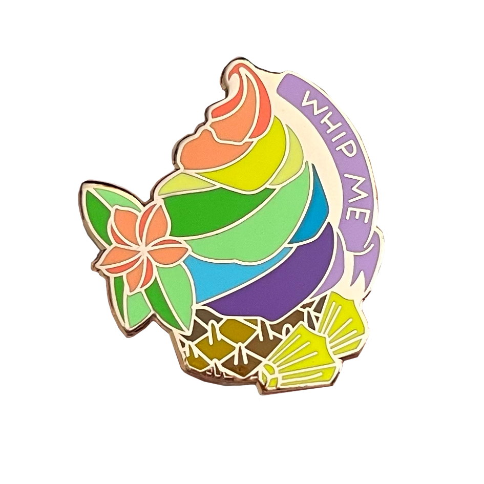 Pineapple Whip Me enamel pin
