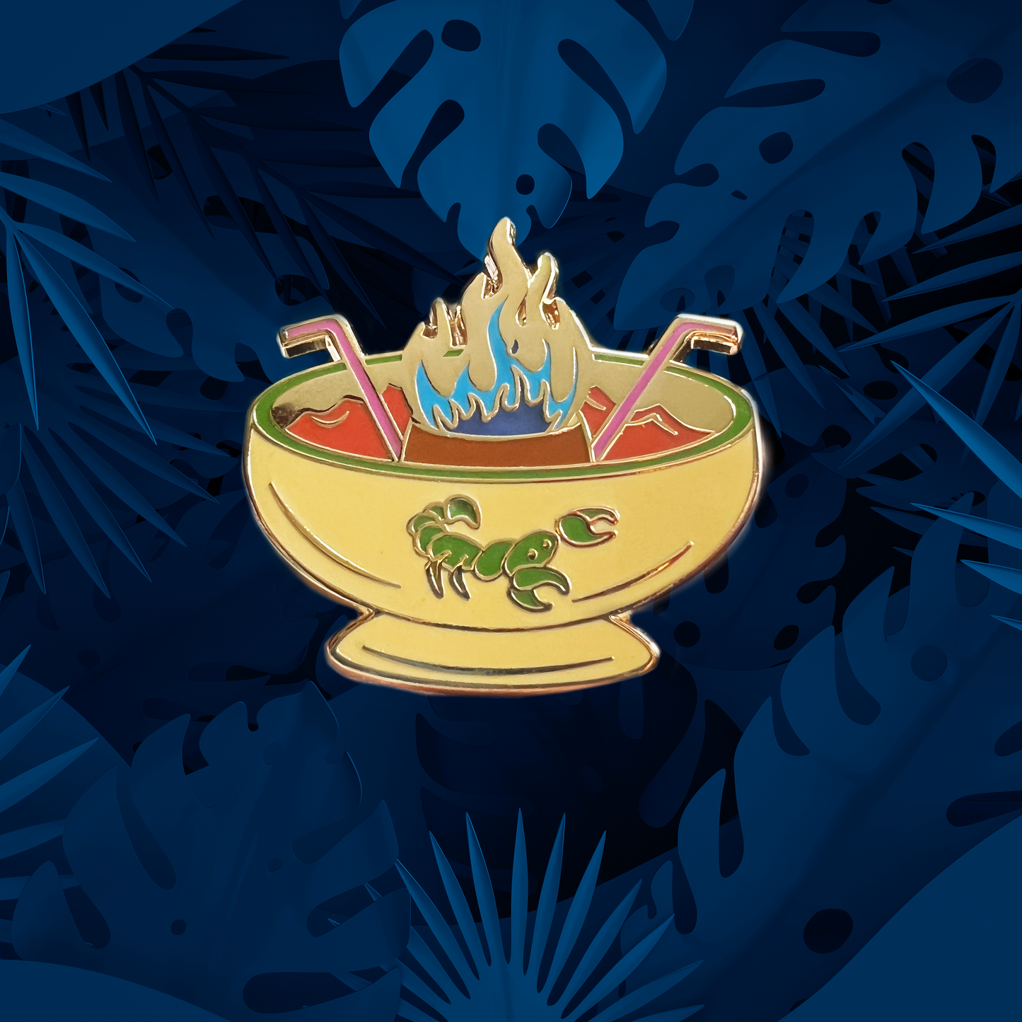 Scorpion Bowl enamel pin - Yellow edition