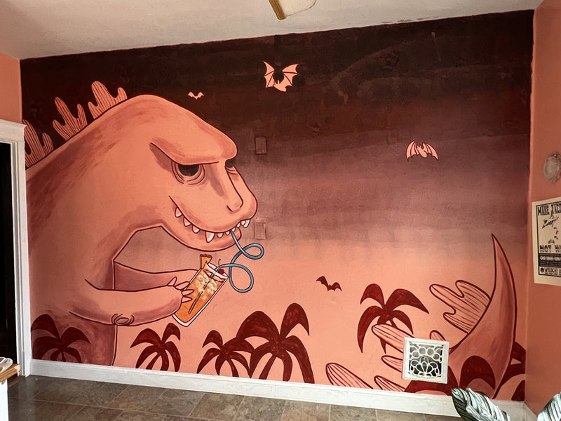 Godzilla's Tropical Itch - Mural