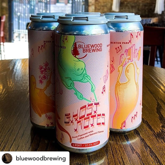 Bluewood Brewing Beer Label, 2022