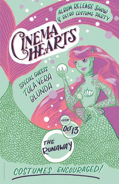 Cinema Hearts Album Release Poster