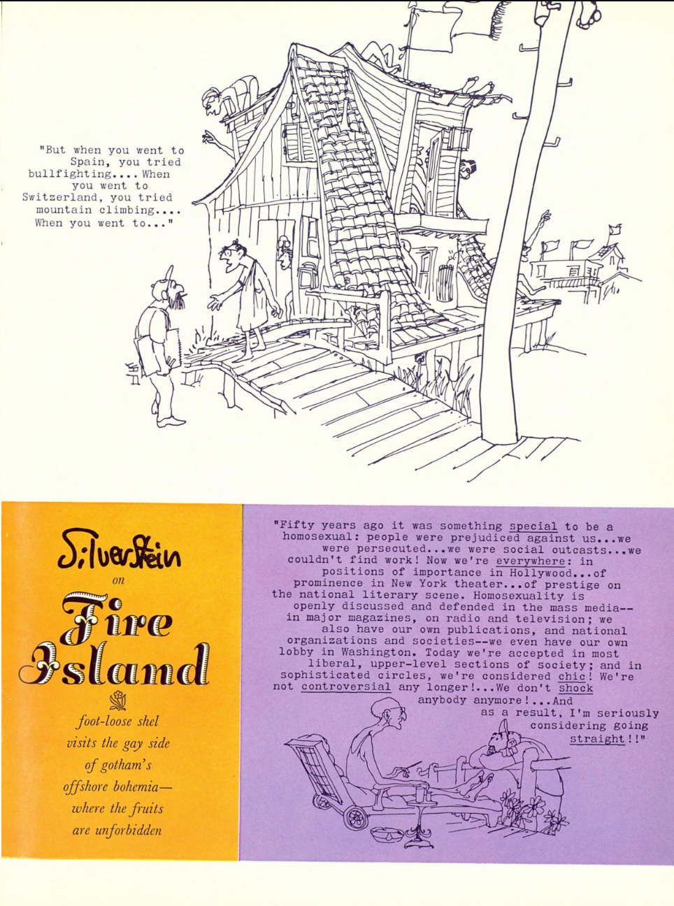 Shel Silverstein on Fire Island