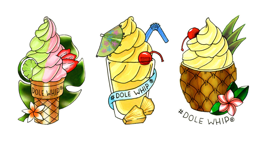 Dole Whip Temporary Tattoos (2018)