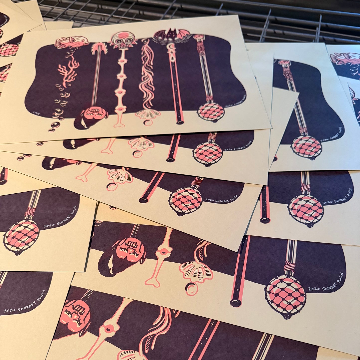Goth Tiki Swizzles Print