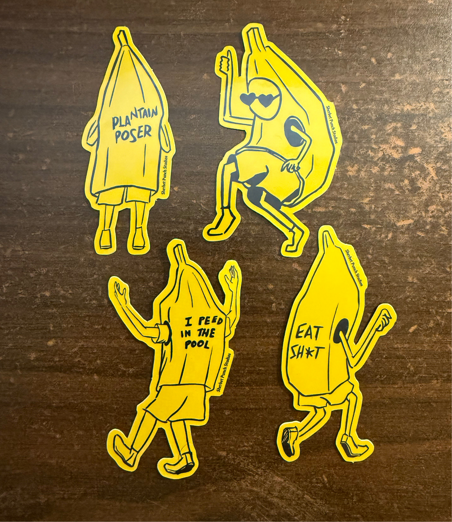 Banana Punk Sticker 4-Pack