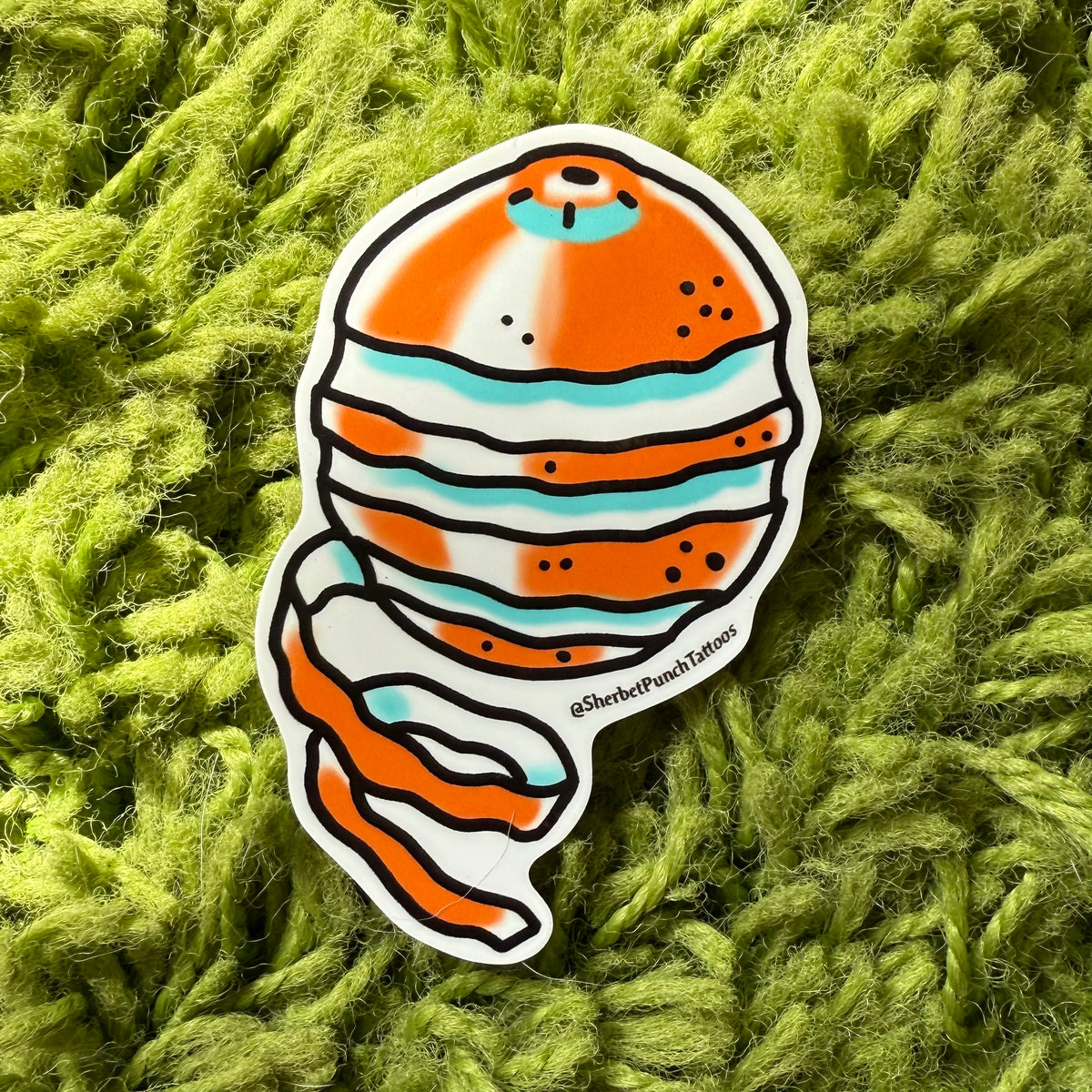 Orange Peel Sticker