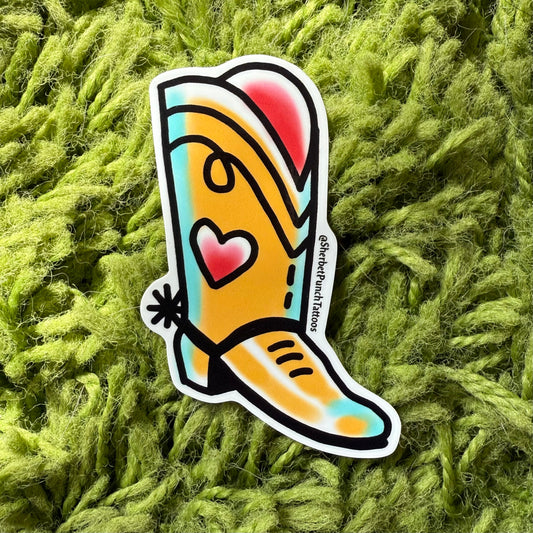 Cowboy Boot Sticker