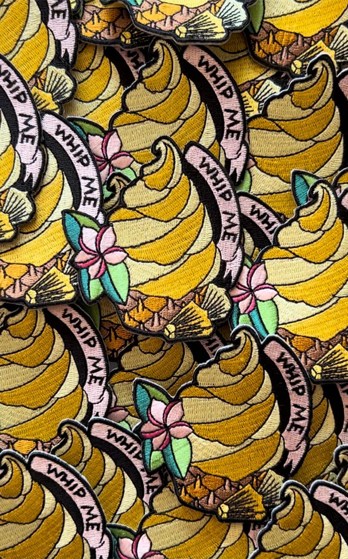 Whip Me Embroidered Patch