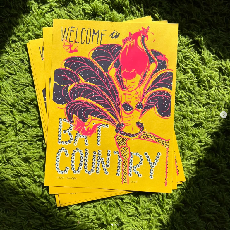 Welcome To Bat Country (DesignerCon 2024 Exclusive) screen print poster