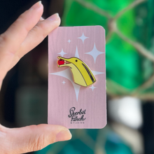 Load image into Gallery viewer, Banana Dolphin enamel pin
