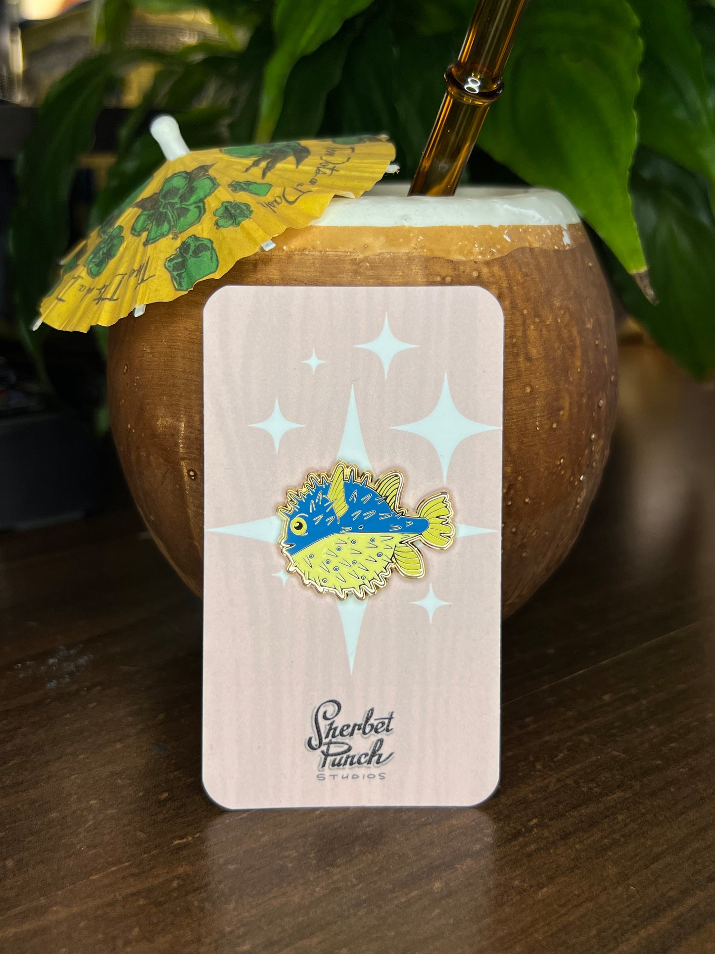 Puffer Fish enamel pins