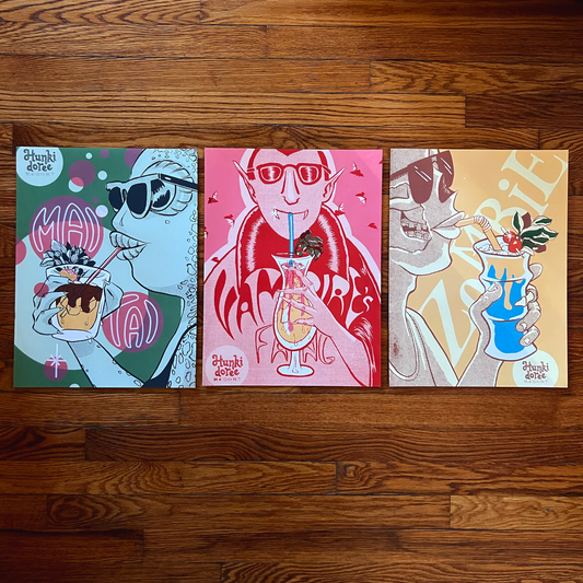 Monster Cocktail Poster Bundle