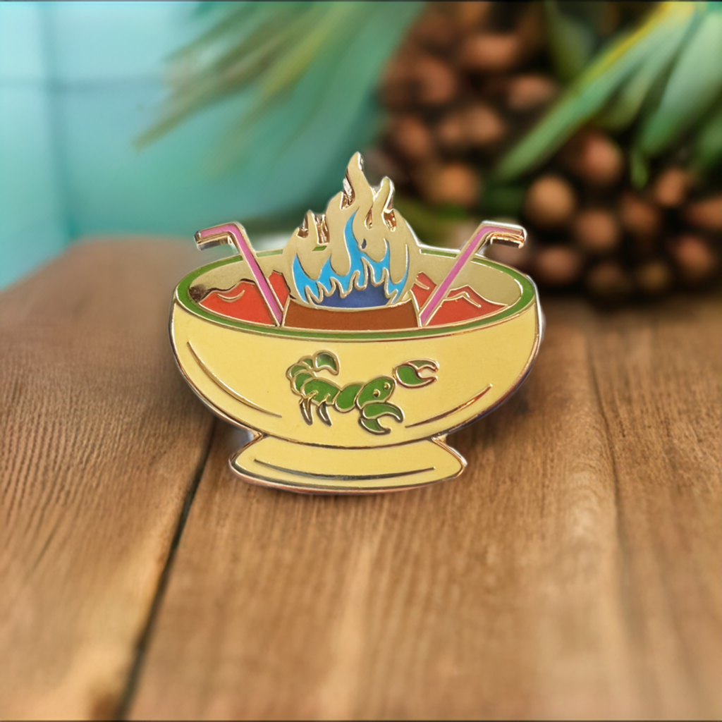 Scorpion Bowl enamel pin - Yellow edition