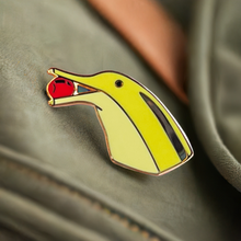 Load image into Gallery viewer, Banana Dolphin enamel pin
