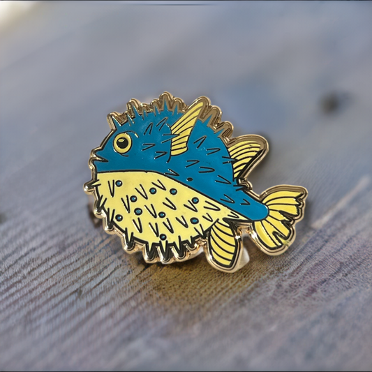 Puffer Fish enamel pins