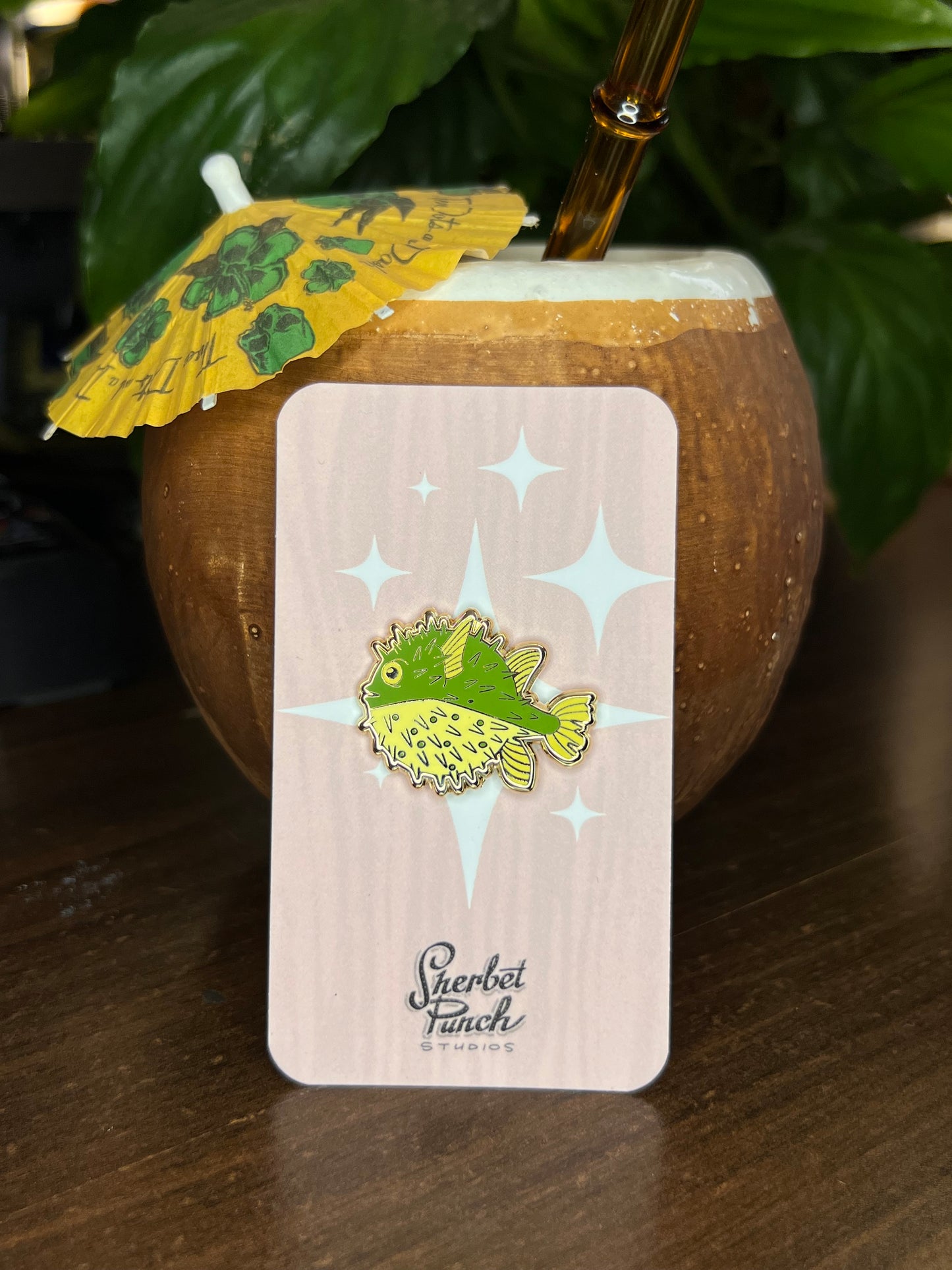 Puffer Fish enamel pins