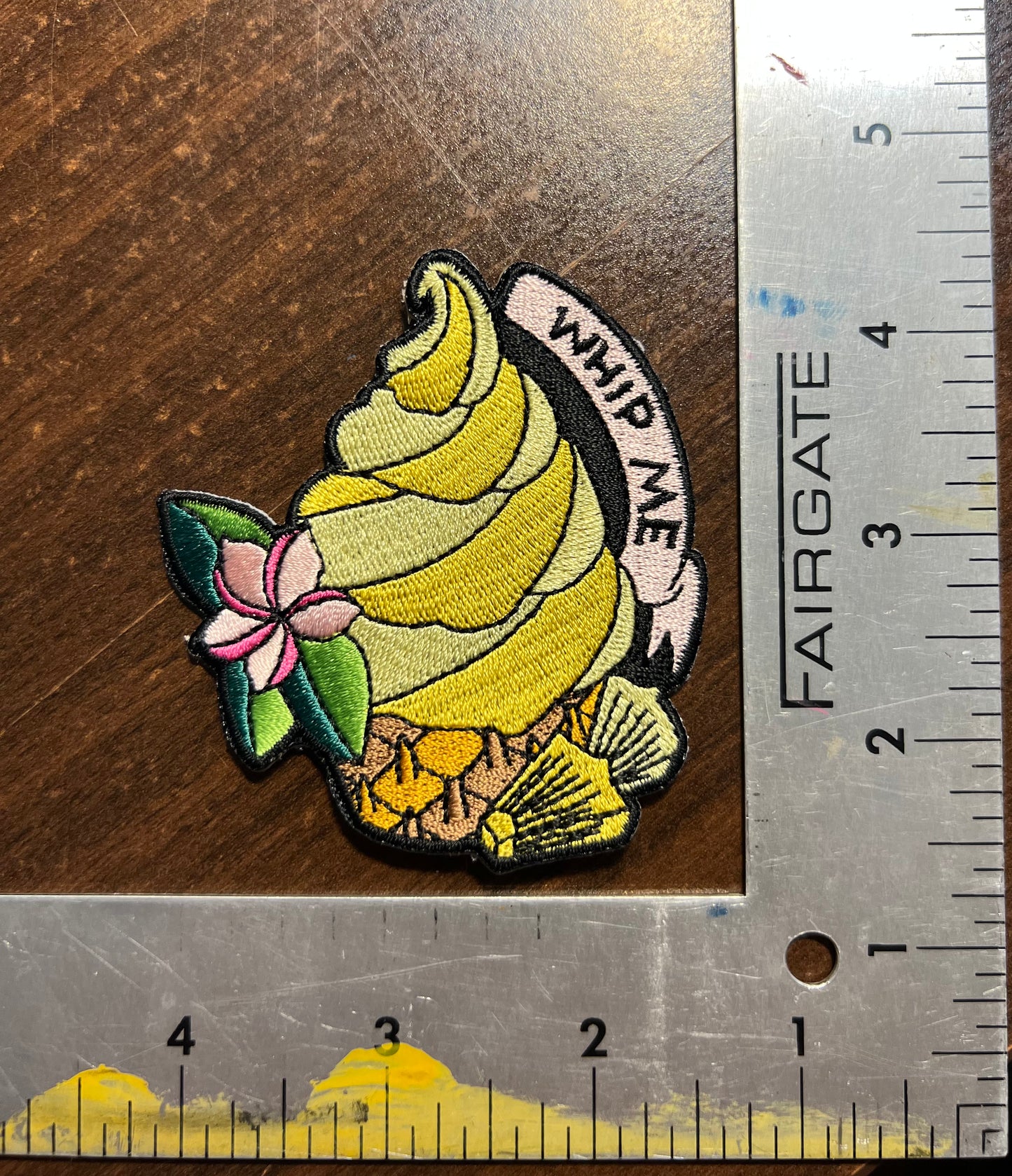 Whip Me Embroidered Patch