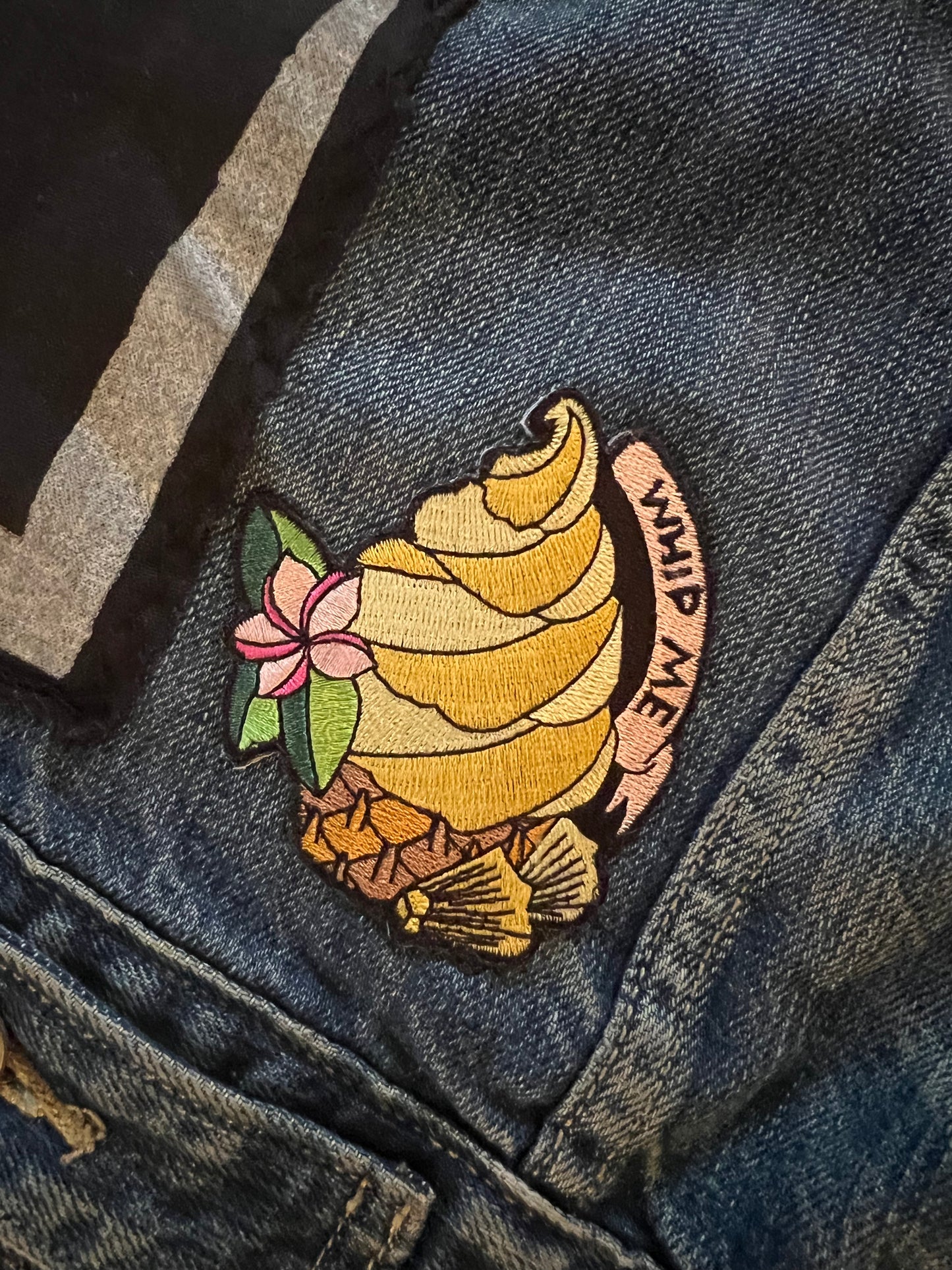 Whip Me Embroidered Patch