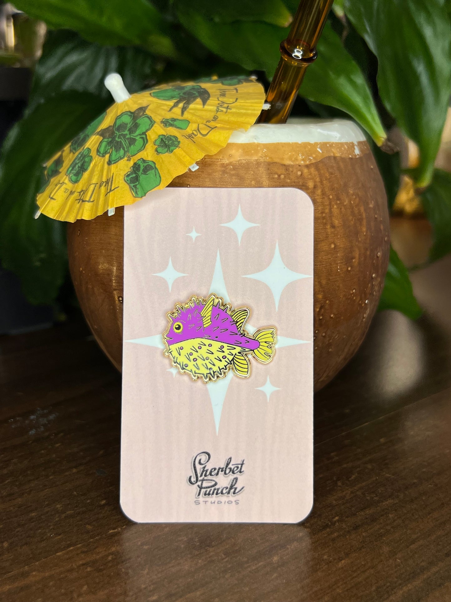 Puffer Fish enamel pins