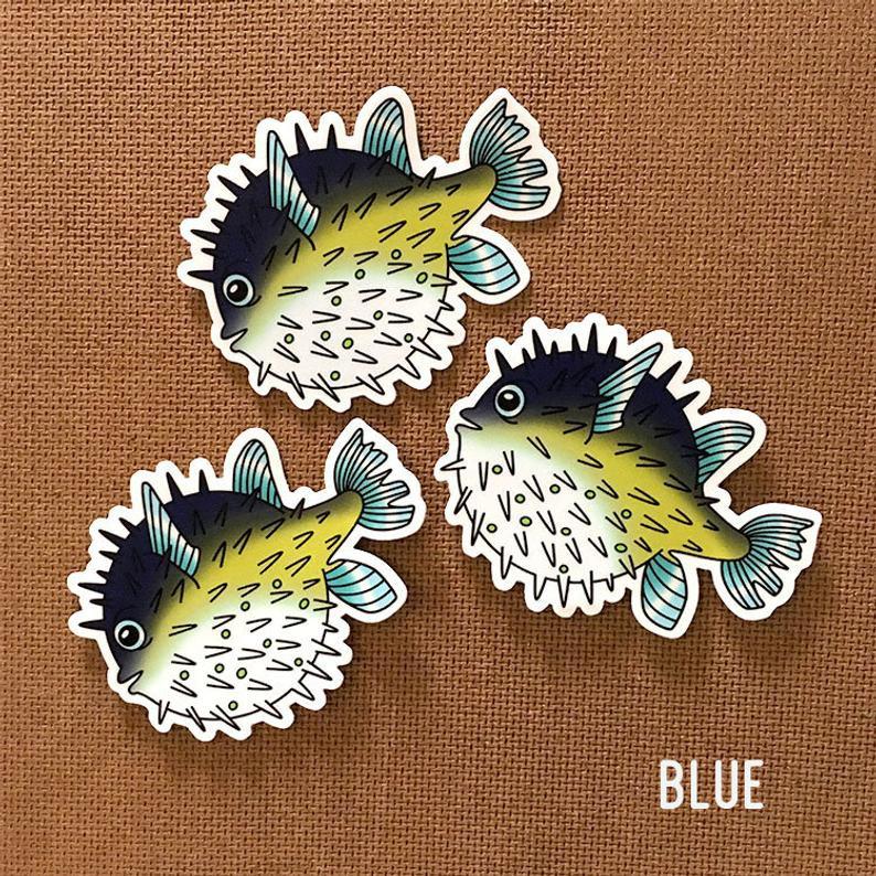 Puffer Fish Stickers