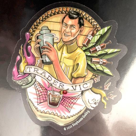 Trader Vic sticker