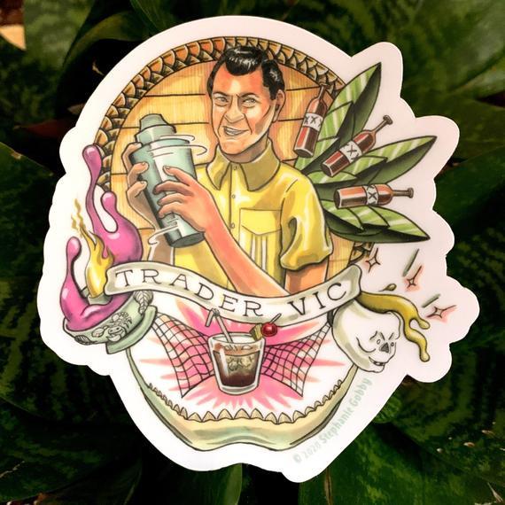 Trader Vic sticker